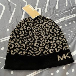 MICHAEL Michael Kors Black and gold Hat. New with tags
